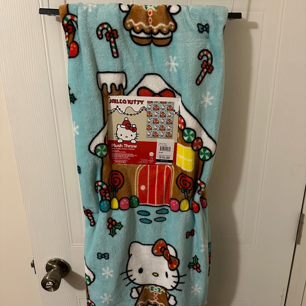 Hello Kitty Plush Throw Blanket